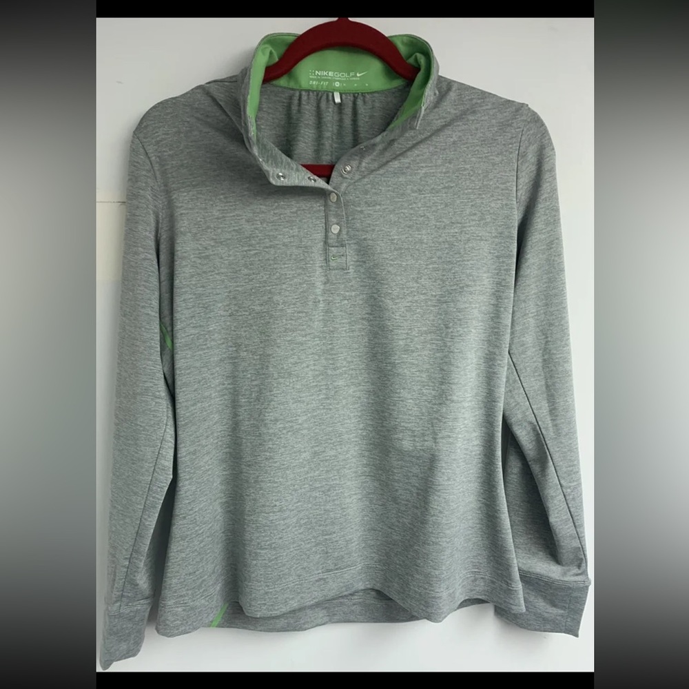 BRAND NEW NIKE GOLF DRI FIT SWEATSHIRT GRAY SIZE MEDIUM PULLOVER LONG SLEEVE